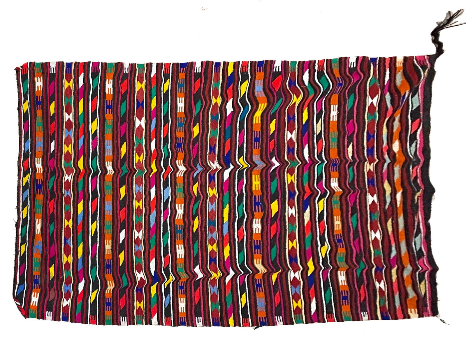 Vintage Handmade Turkish Kilim: Vintage Handmade Turkish Kilim, 72"w x 122"l