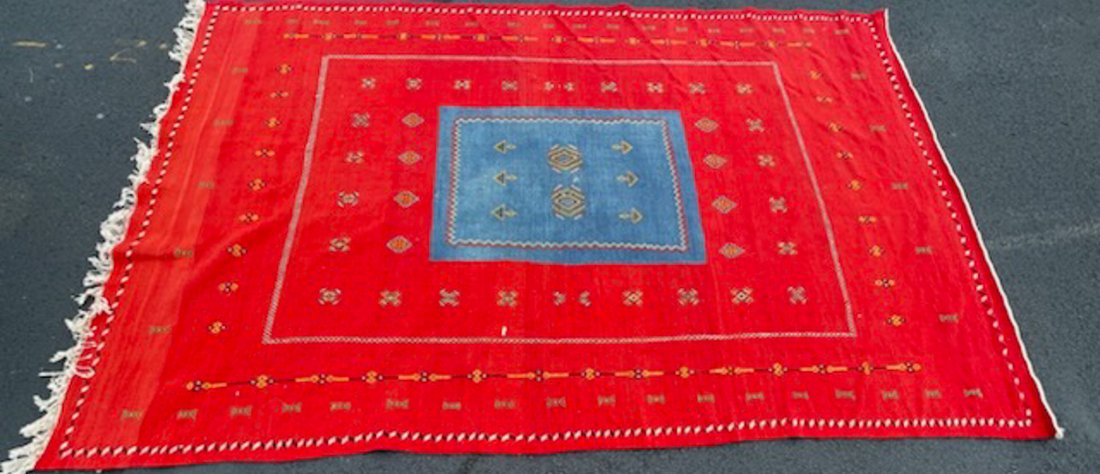 Vintage Handmade Flat Weave Rug (1 of 4)