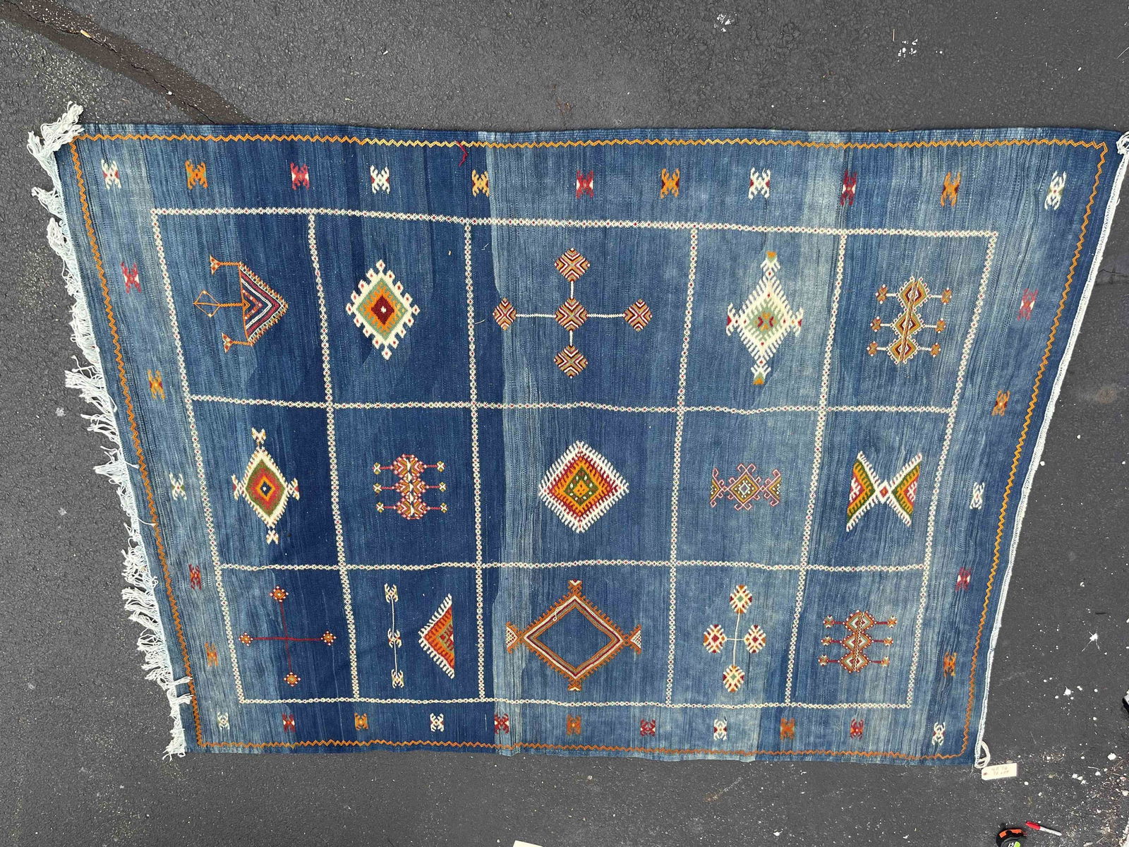 Vintage Handmade Custom Flatweave Rug (1 of 6)