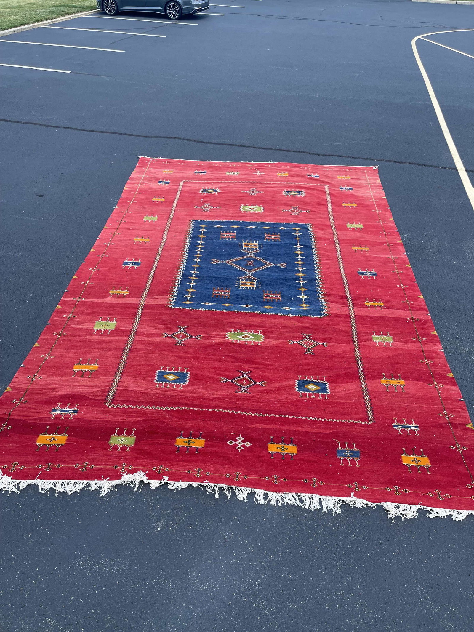 Vintage Handmade Custom Flatweave Rug (1 of 9)