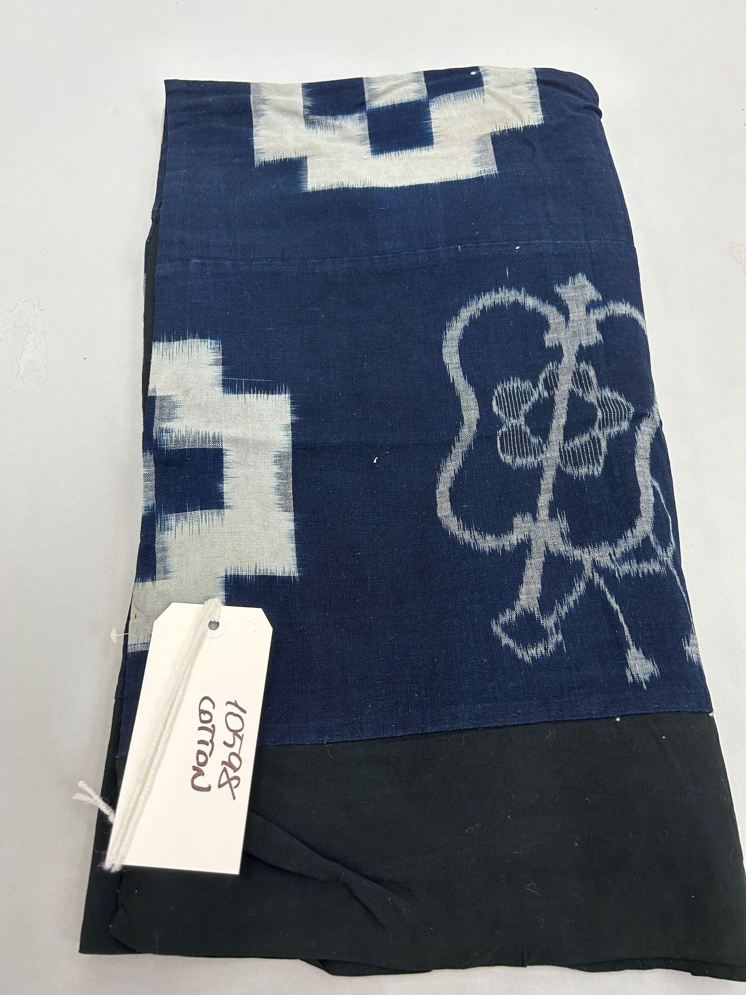 Japan, Possibly Shibori Indigo Cotton Coverlet (1 of 10)