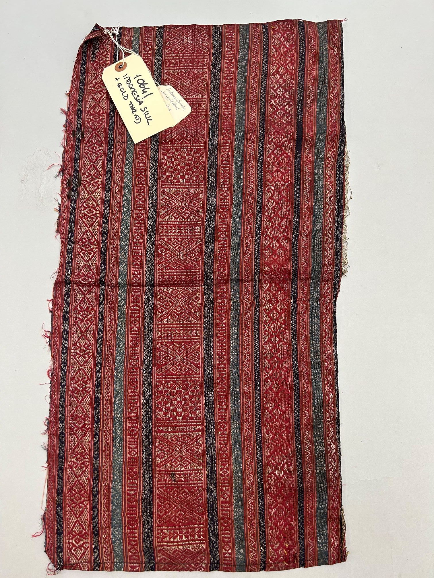 Indonesia, Sumatra, Silk Brocade with Gold Tone Textile (1 of 10)
