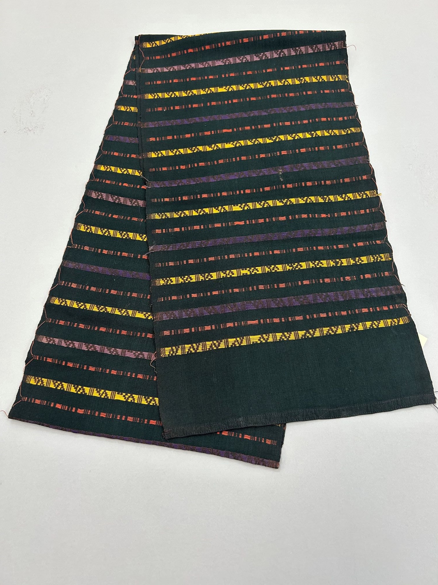 Indonesia, Lombok, Woven Cotton Scarf: Indonesia, Lombok, woven cotton scarf, 76"l x 40"w Provenance: From the estate of Dr. Philip Gould , New York