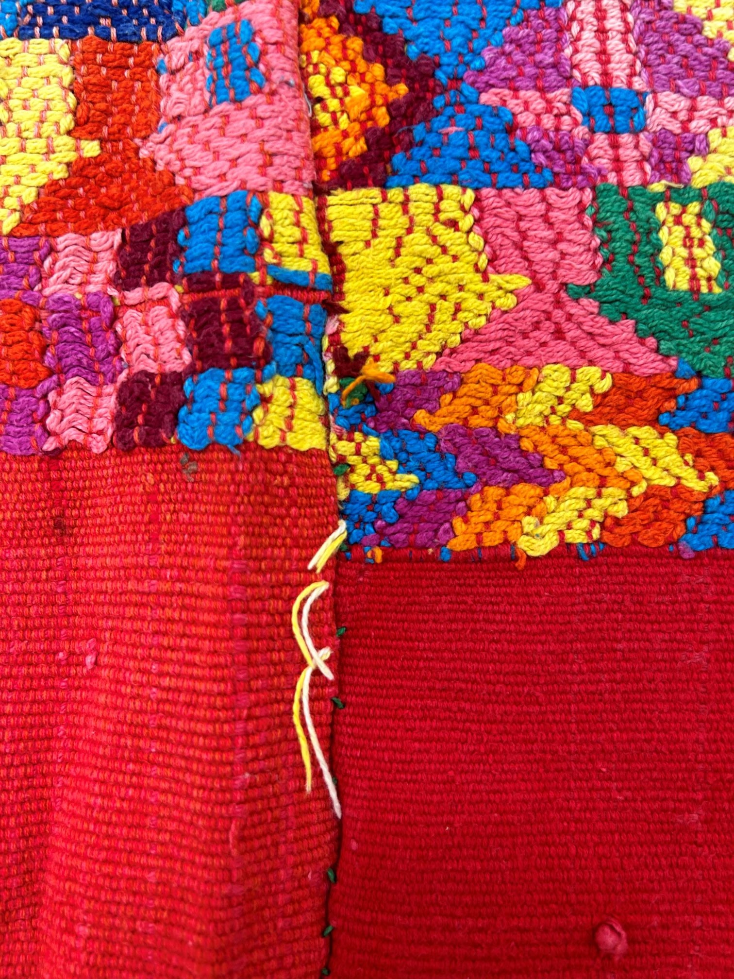 Guatemala, Almolongo, Embroidered Cotton Huipil: Guatemala, Almolongo, embroidered cotton huipil, 32"l x 27"w, shoulder 27" Provenance: From the estate of Dr. Philip Gould , New York