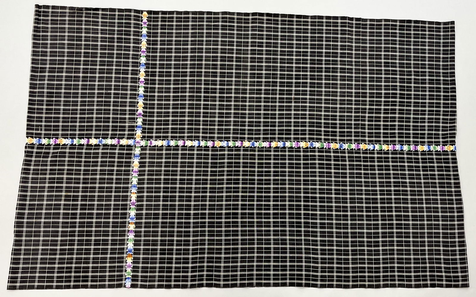 Santa Maria de Jesus, Sacatepequez, Guatemala, Vintage Cotton "Corte" Skirt (1 of 3)