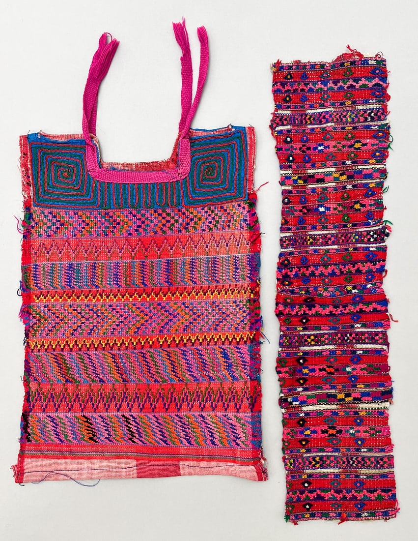 Mam People, Todos Santo Cuchumatan, Huehuetenango Department, Guatemala, Group of (2) Vintage Woven (1 of 7)