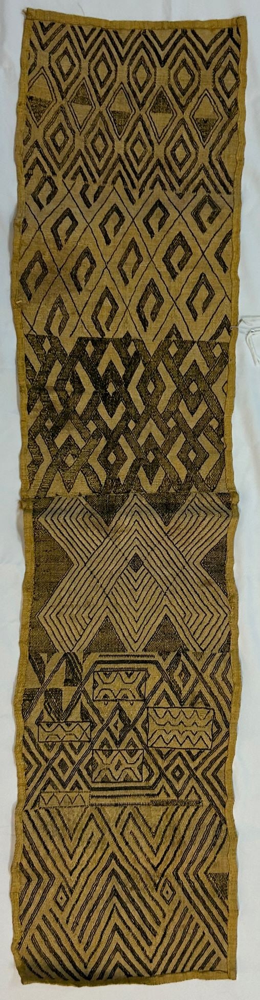Kuba Peoples Embroidered Raffia Textile (1 of 8)