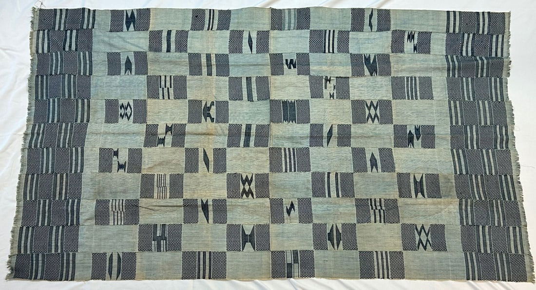 Ewe Peoples Cotton Strip Weave Textile (1 of 9)