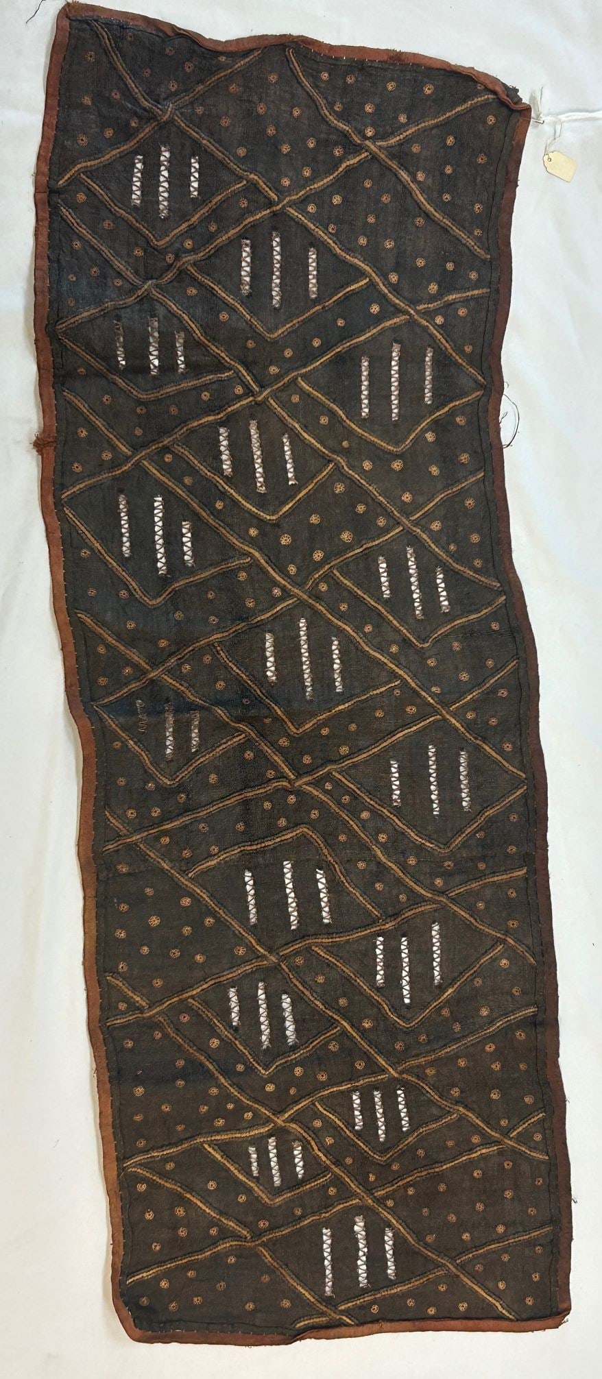 Kuba Peoples Embroidered Raffia Textile (1 of 8)