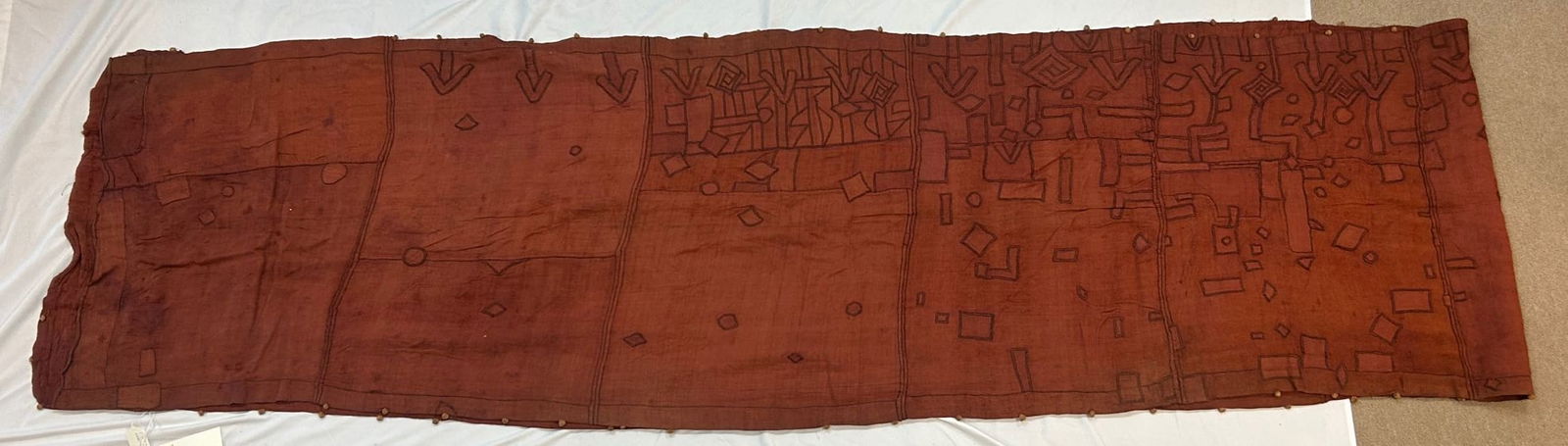 Kuba Peoples Embroidered Raffia Textile (1 of 15)