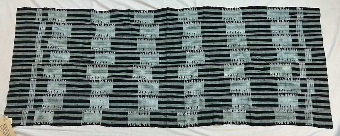 Yoruba Peoples Strip-Woven Cotton Wrap (1 of 10)