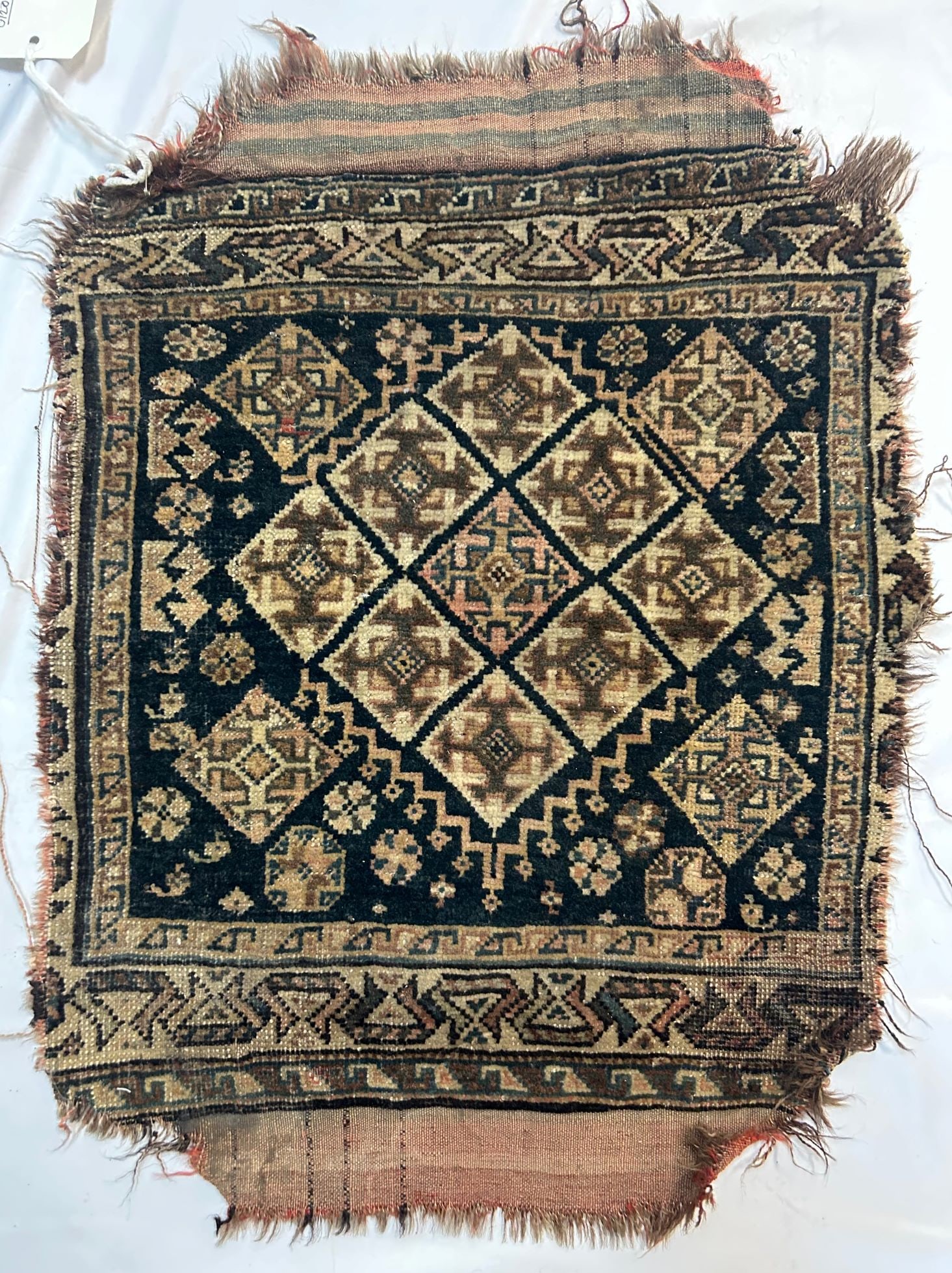 Woven Cotton and Wool textile, Thought to be North African (1 of 6)