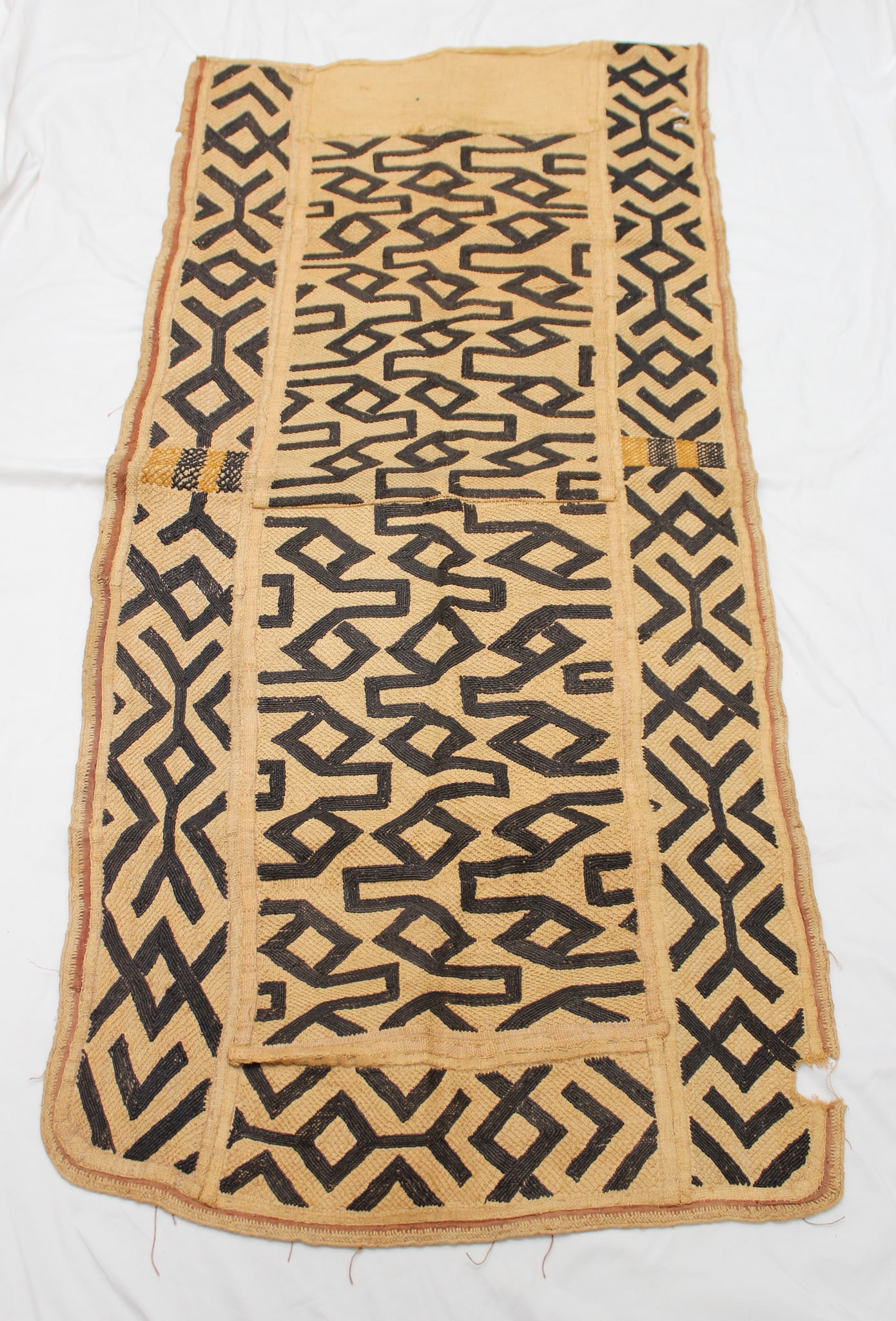 Kuba peoples, Embroidered Woven Raffia Overskirt (1 of 9)