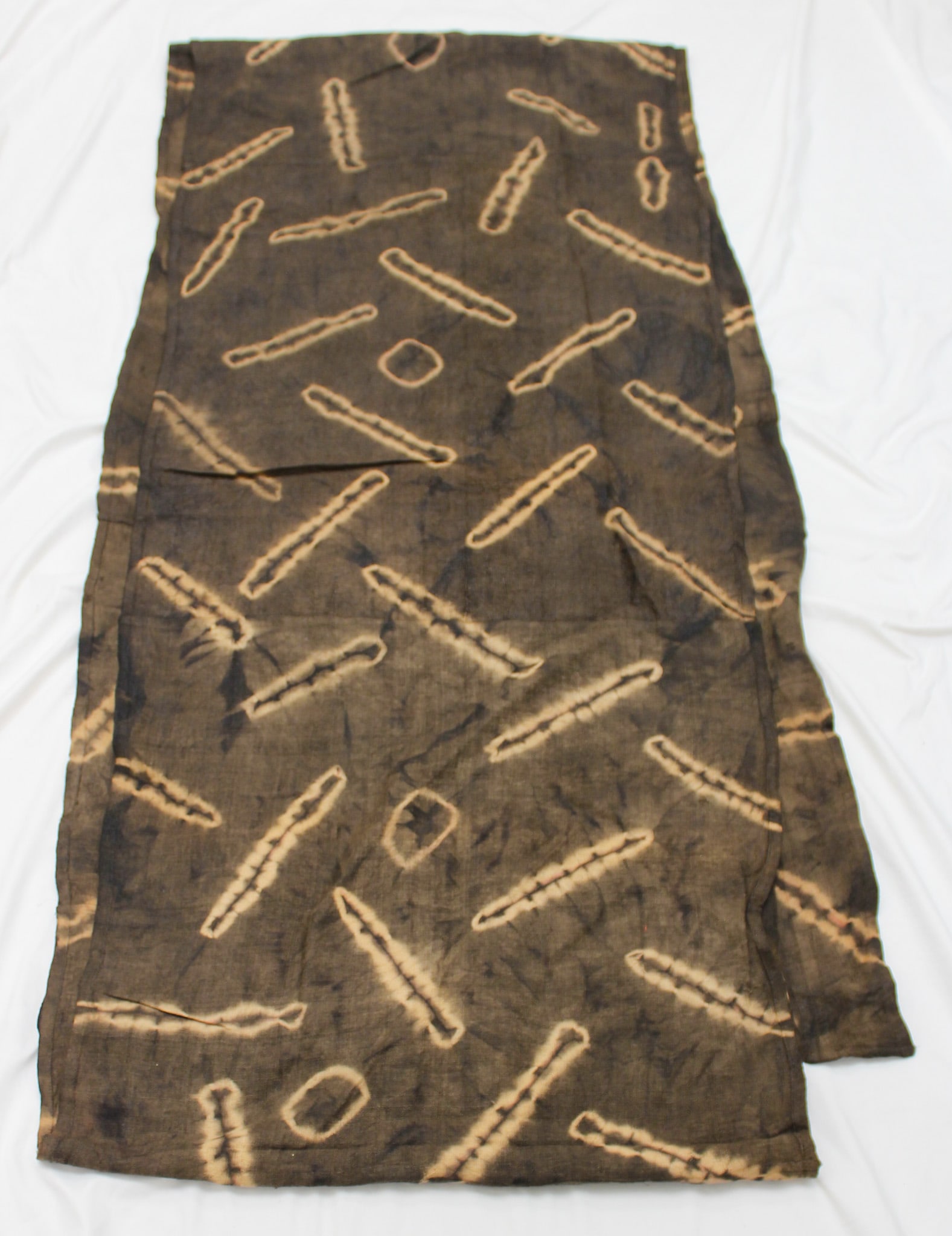 Kuba Peoples Woven Tie-Dyed Raffia Textile (1 of 8)