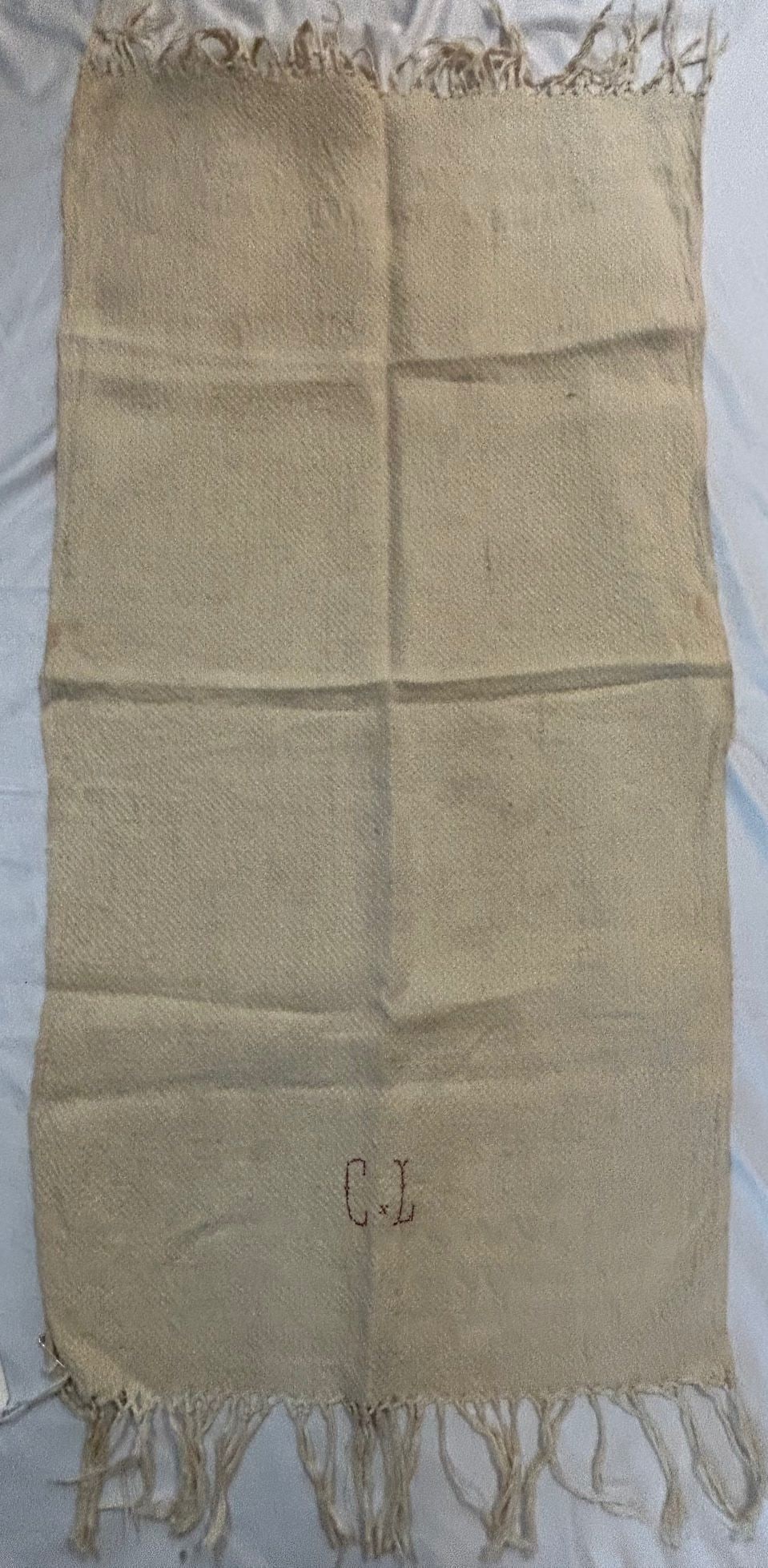 Morocco, Embroidered Shawl: Morocco, North Africa, shawl, embroidered, mid-20th century.Approximate size, 43" x 21" PROVENANCE: From the estate of Dr. Philip Gould, New York