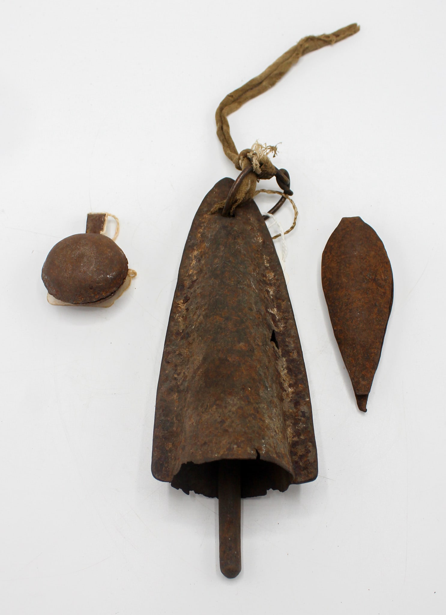 Group of (3) West African Bells, Iron, Various Cultures (1 of 9)