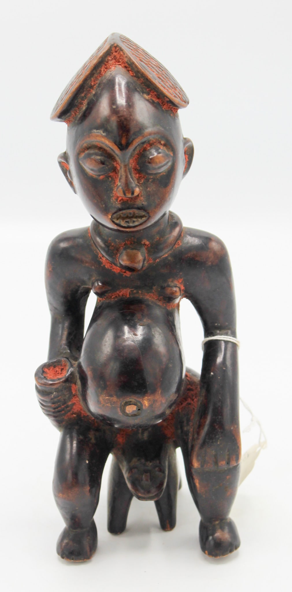 Bamun People Style, Carved Wood Statue, Republic of Cameroon, West-Central Africa: Bamun people style, carved wood statue, Republic of Cameroon, West-Central Africa, 20th century. Approximate size, 9.1"H. PROVENANCE: From the estate of Dr. Philip Gould, New York
