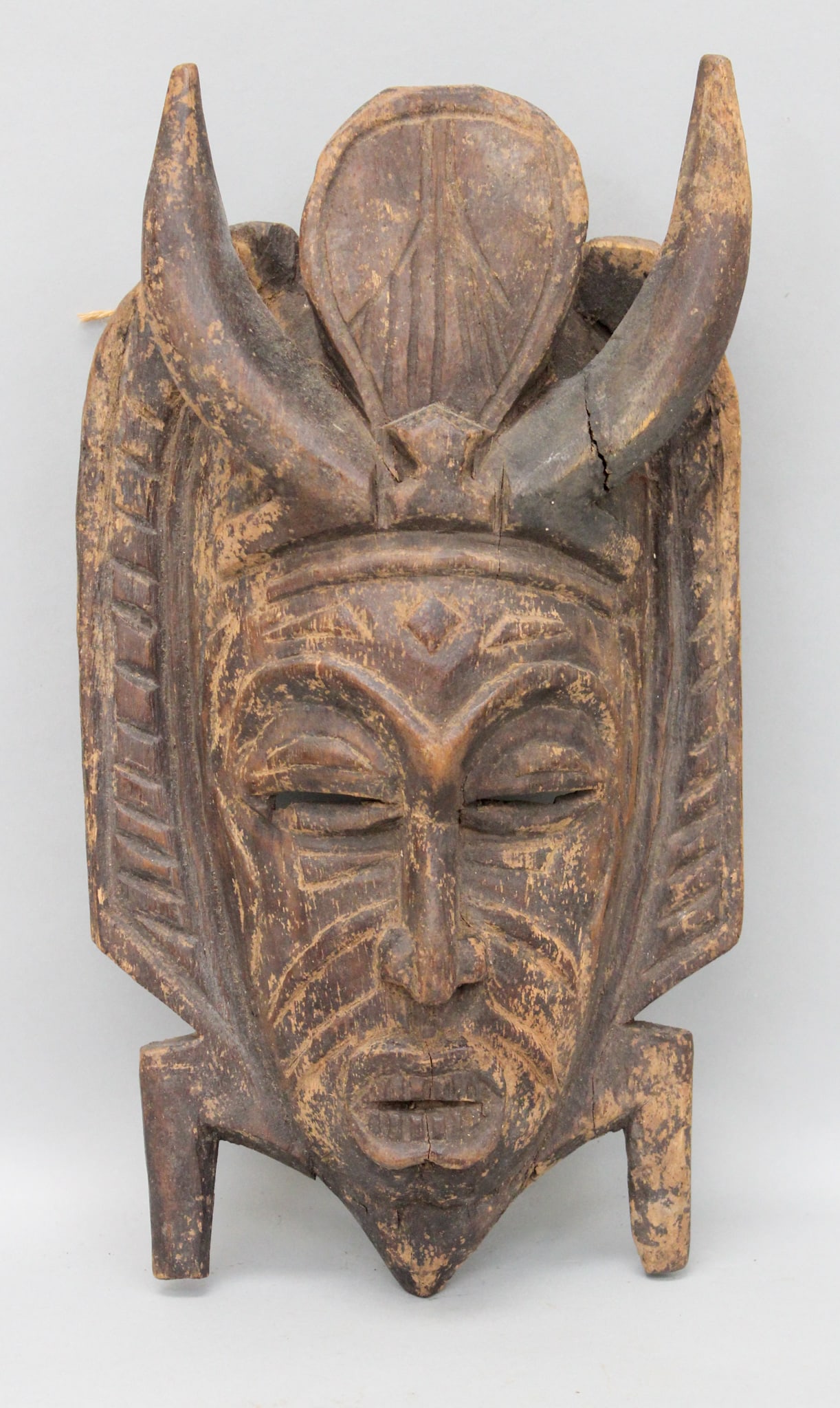 Senufo Peoples Style, Carved Wood Mask, Ivory Coast or Mali, West Africa (1 of 8)