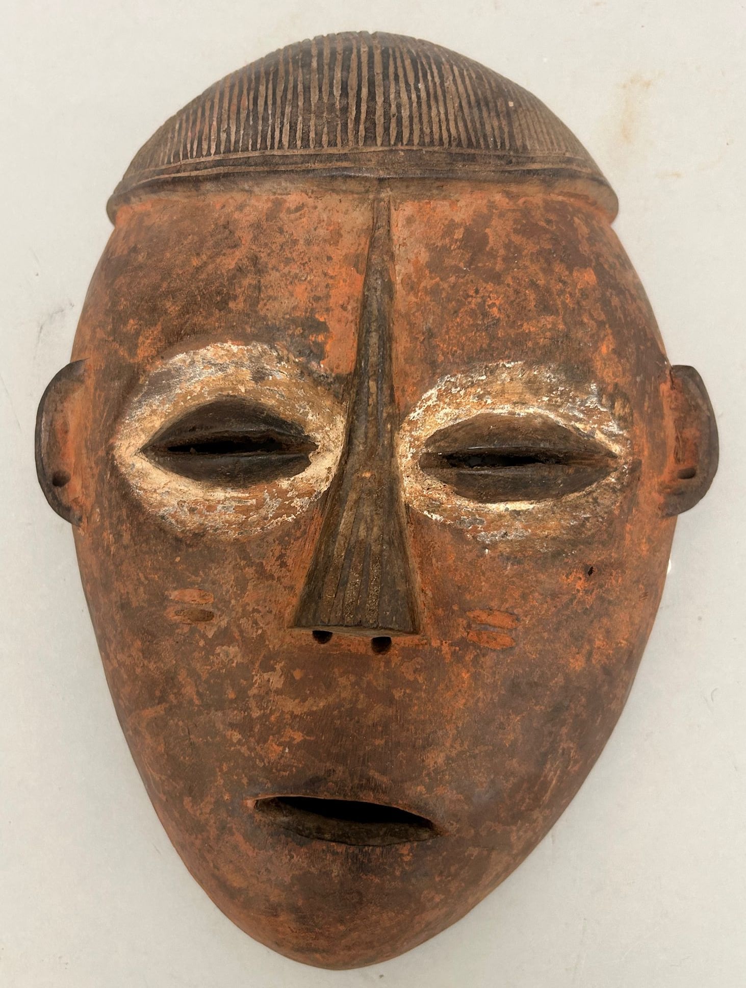 Bakongo Peoples Style, Carved Wood Mask, Democratic Republic of the Congo, Central Africa (1 of 6)