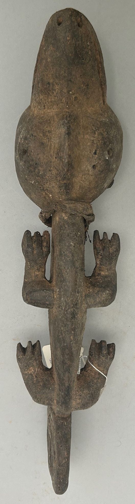 Gurunsi Peoples Style, Carved Wood Chameleon Fetish, Ghana or Burkina Faso, West Africa (1 of 5)