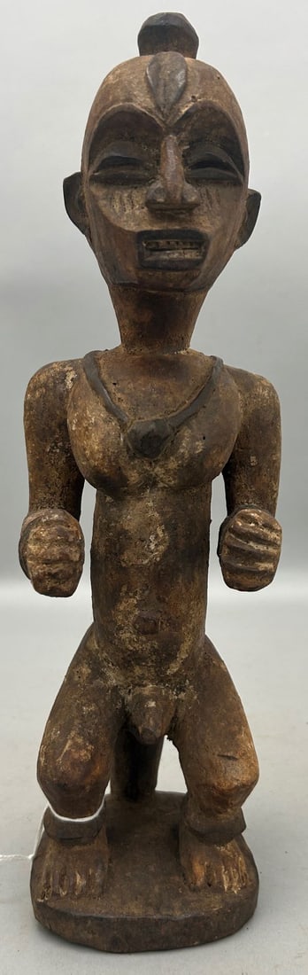 Ebo Peoples Style, Carved Wood Ancestor Figure, Nigeria, West Africa (1 of 6)