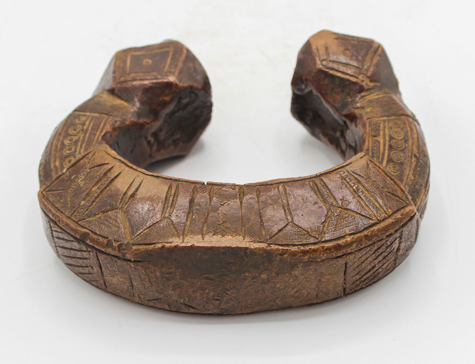 Currency Armilla/Bracelet, Copper Alloy, Engraved, Nigeria, West Africa (1 of 7)