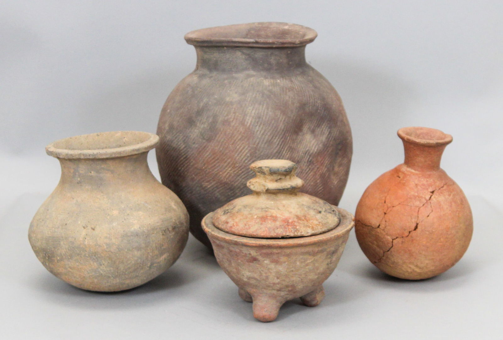 Group of (4) African Terracotta Vessels from Various Cultures (1 of 19)