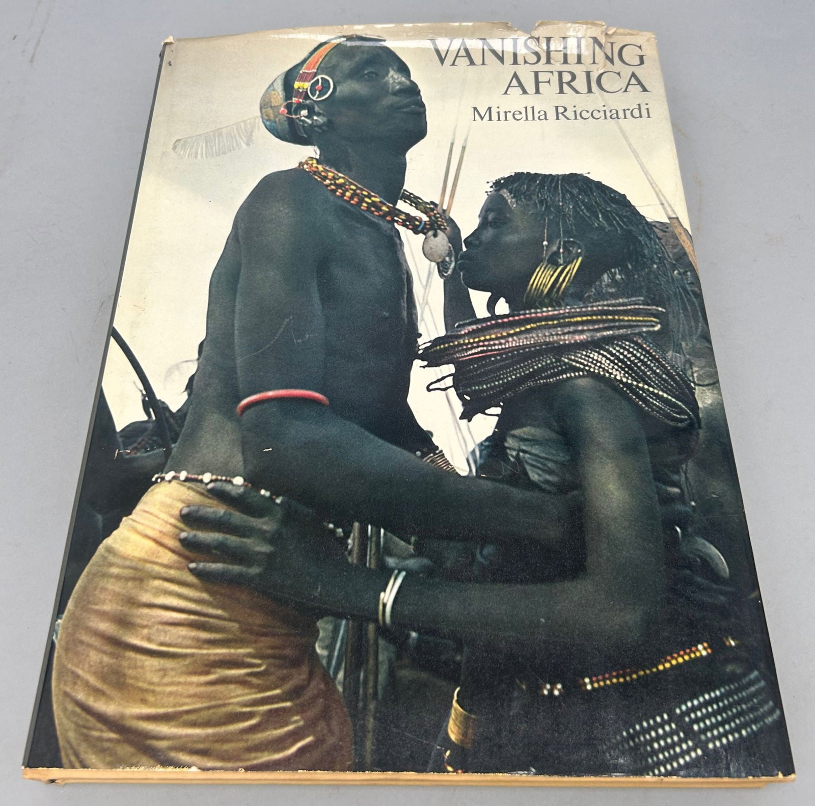Vanishing Africa by Mirella Ricciardi: Vanishing Africa by Mirella Ricciardi, hardback. Approximate dimensions 14.25"H x 10.5"W x 1"D. PROVENANCE: From the estate of Dr. Philip Gould, New York
