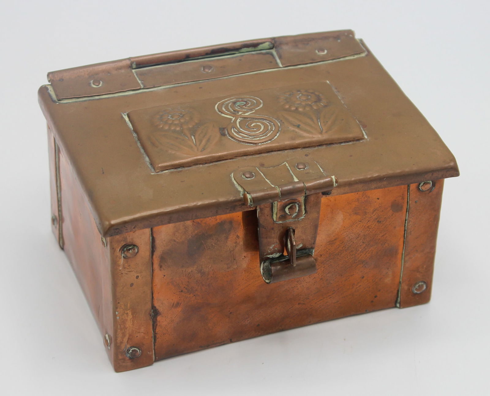 Antique Arts and Craft Copper Trinket Box by John Pearson (1 of 9)