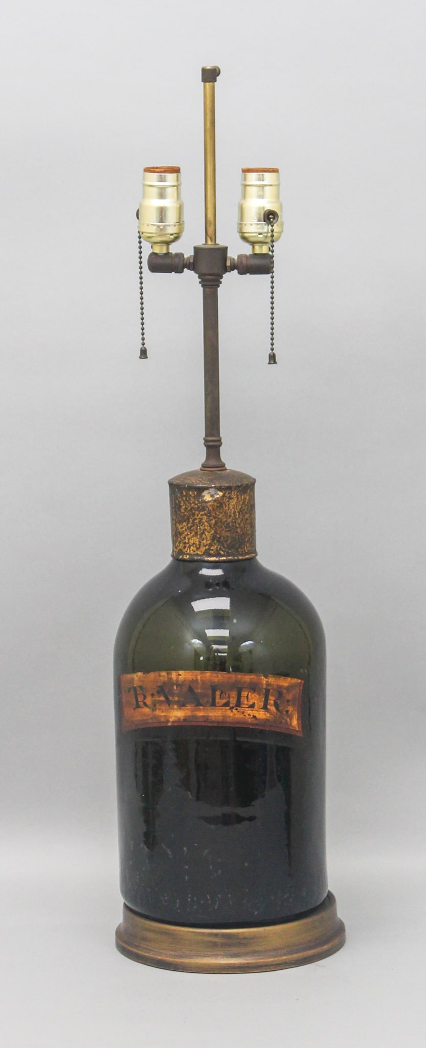 Antique English Apothecary Bottle Table Lamp (1 of 8)