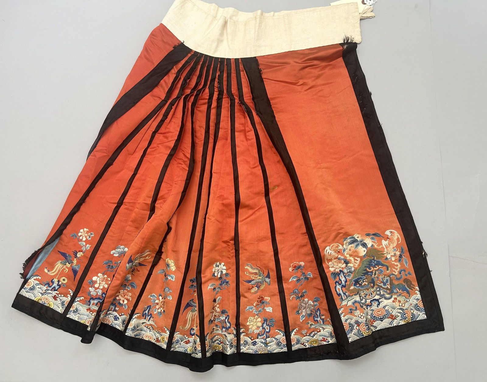 A Multicolored Silk Apron Skirt, Qing Dynasty, Late 19th Century (1 of 14)