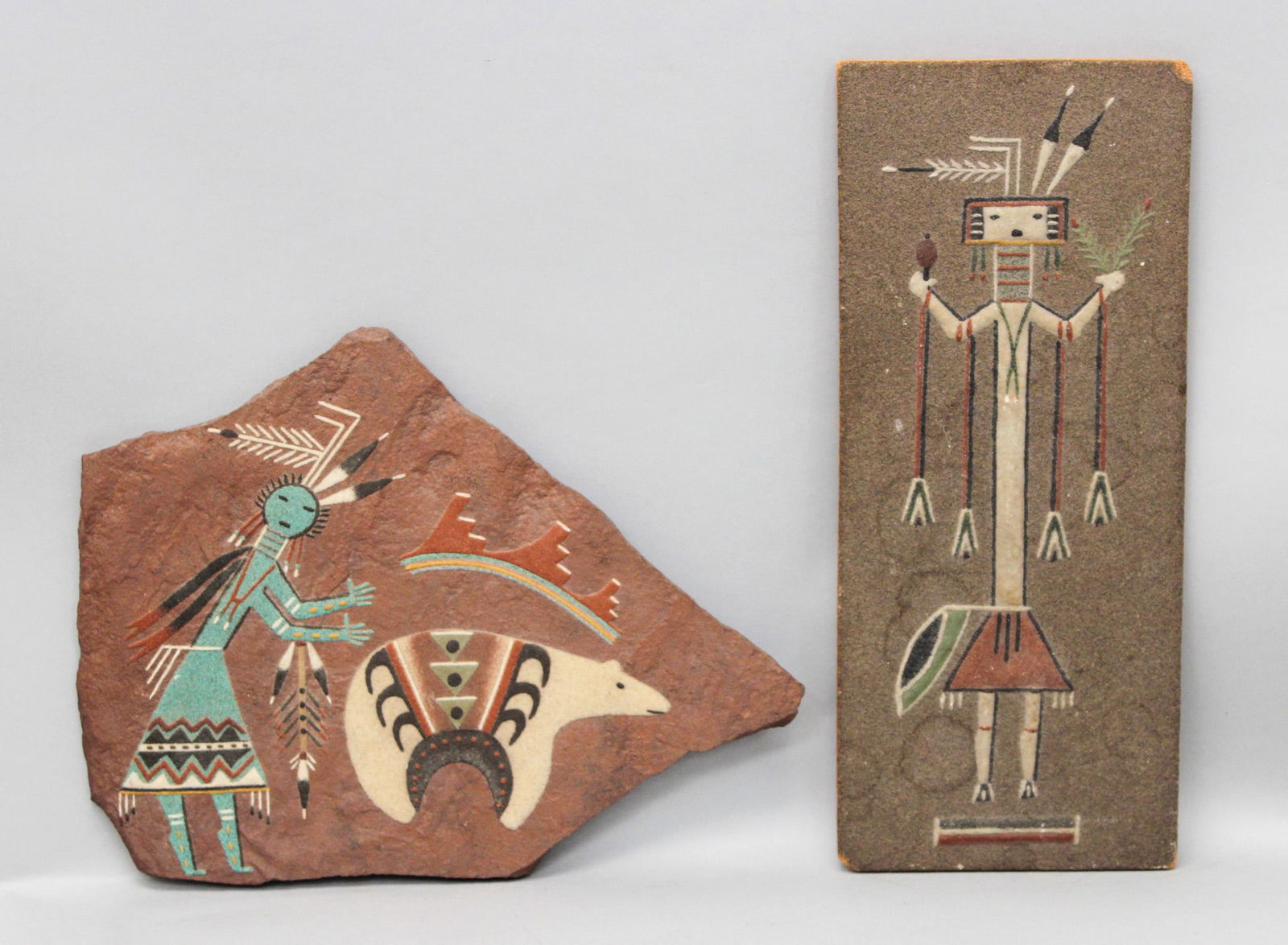 Group of (2) Navajo Sand Painting Art (1 of 8)