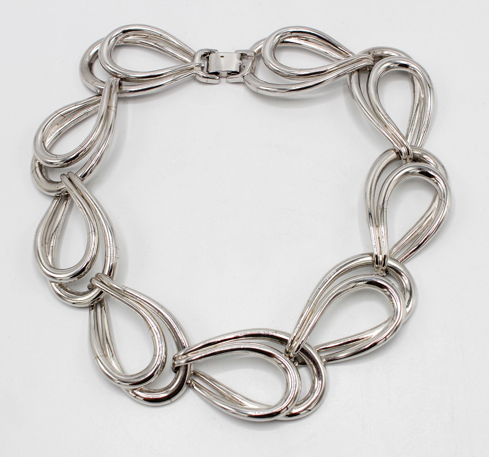 Givenchy Silver Plated Water Drop Chain Necklace, (1 of 5)