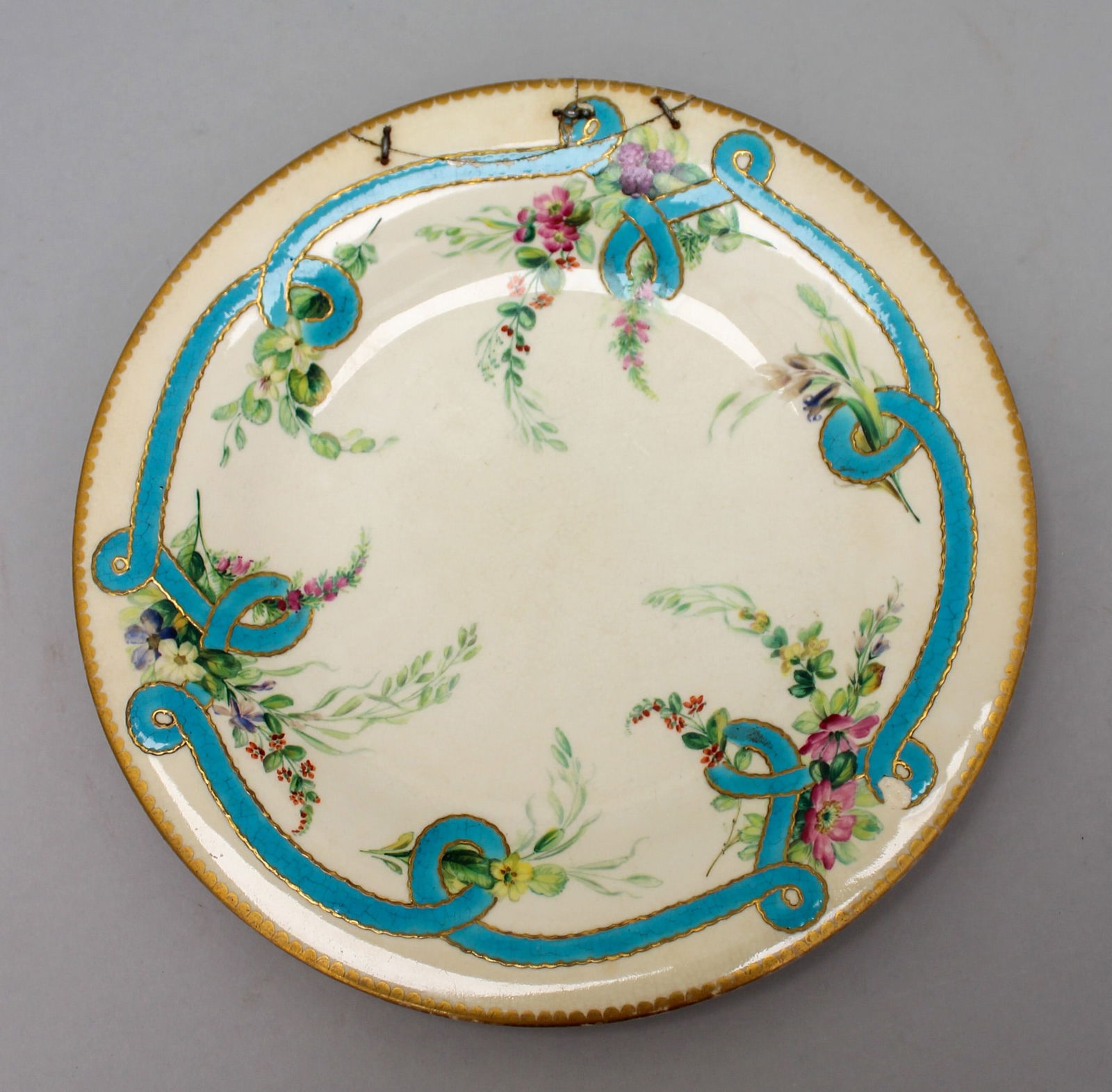 Set of (6) Porcelain Plates Atributed to Chamberlains, most likely first half of 19th C (1 of 12)