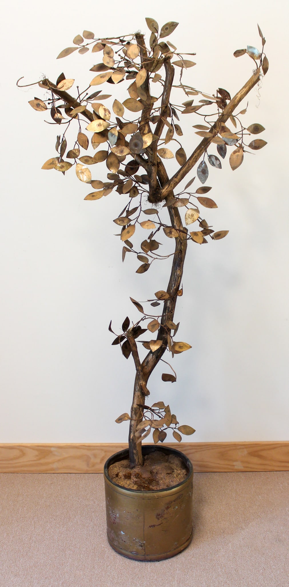 Curtis Jere Mid Century Modern Potted Tree Sculpture (1 of 8)