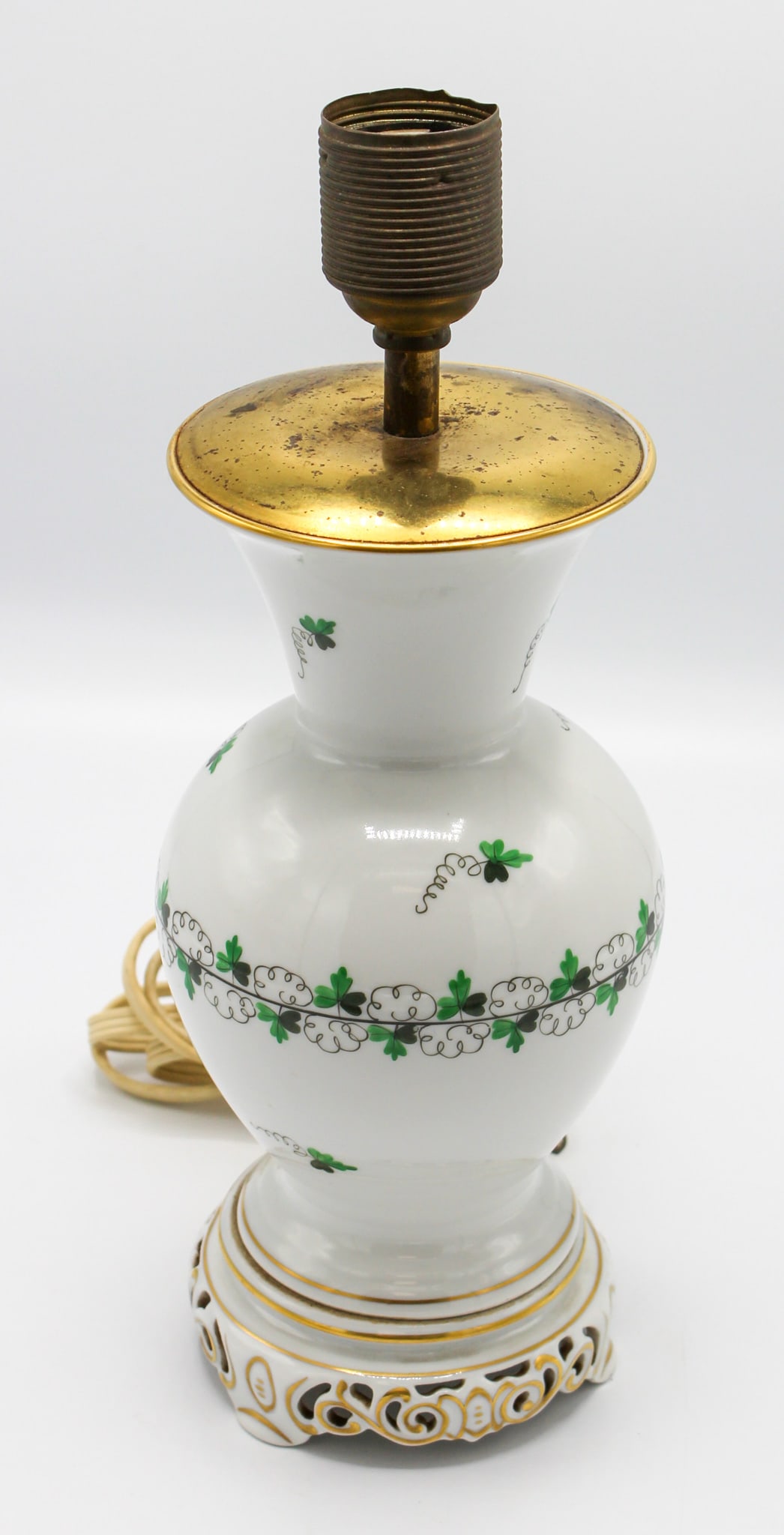 Vintage Herend porcelain table lamp with Petersilie pattern (1 of 8)