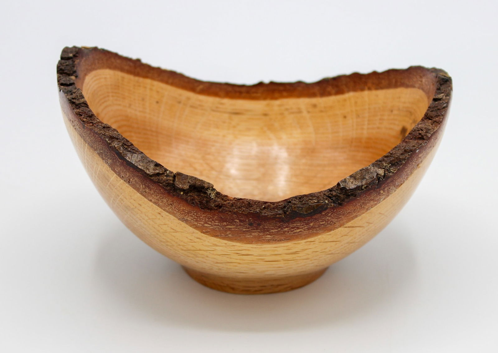 Hand Turned Oak Bowl with Raw Edge (1 of 6)