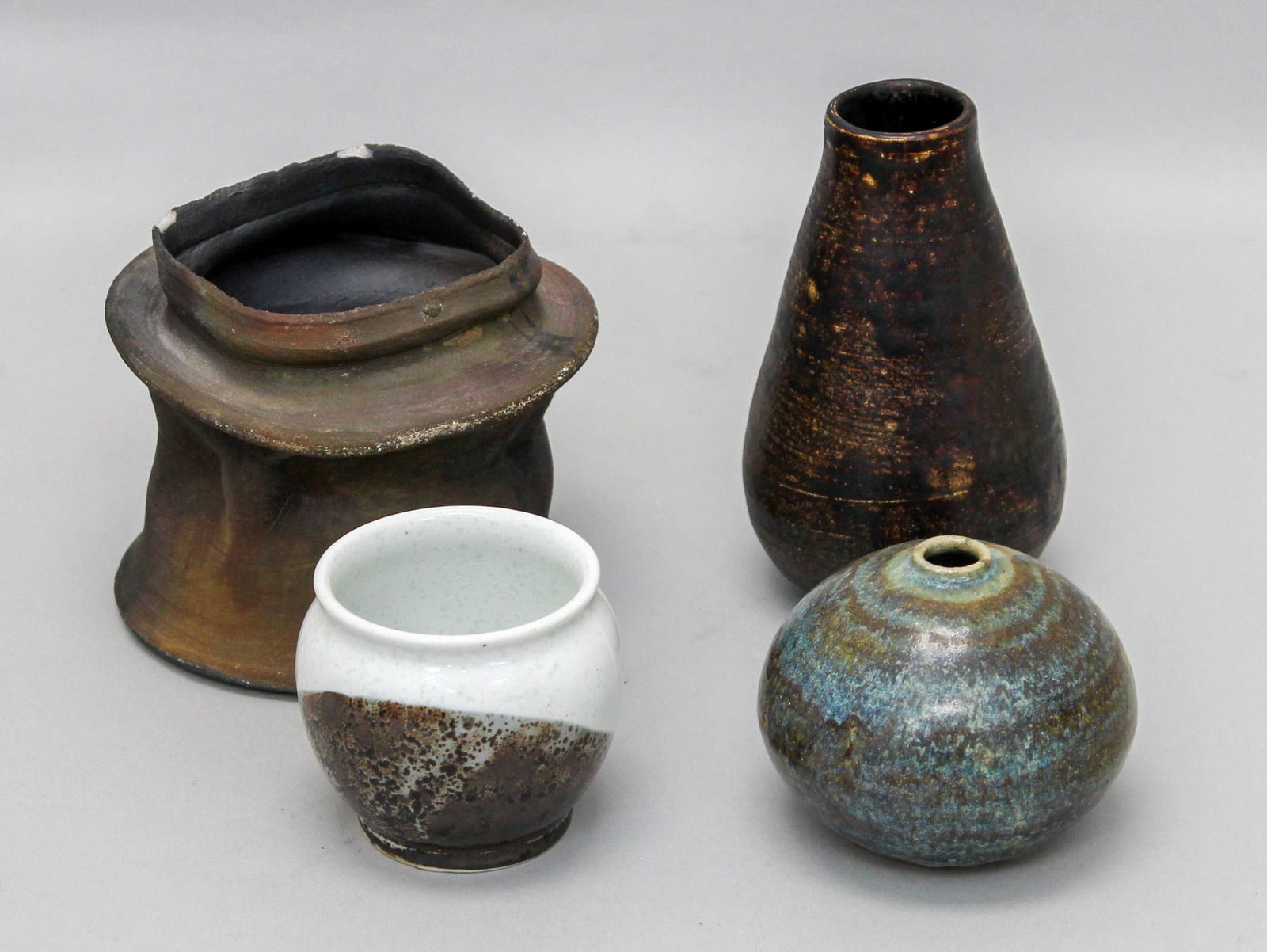 Group of (4) Studio Made Stoneware/Ceramic Vessels (1 of 17)