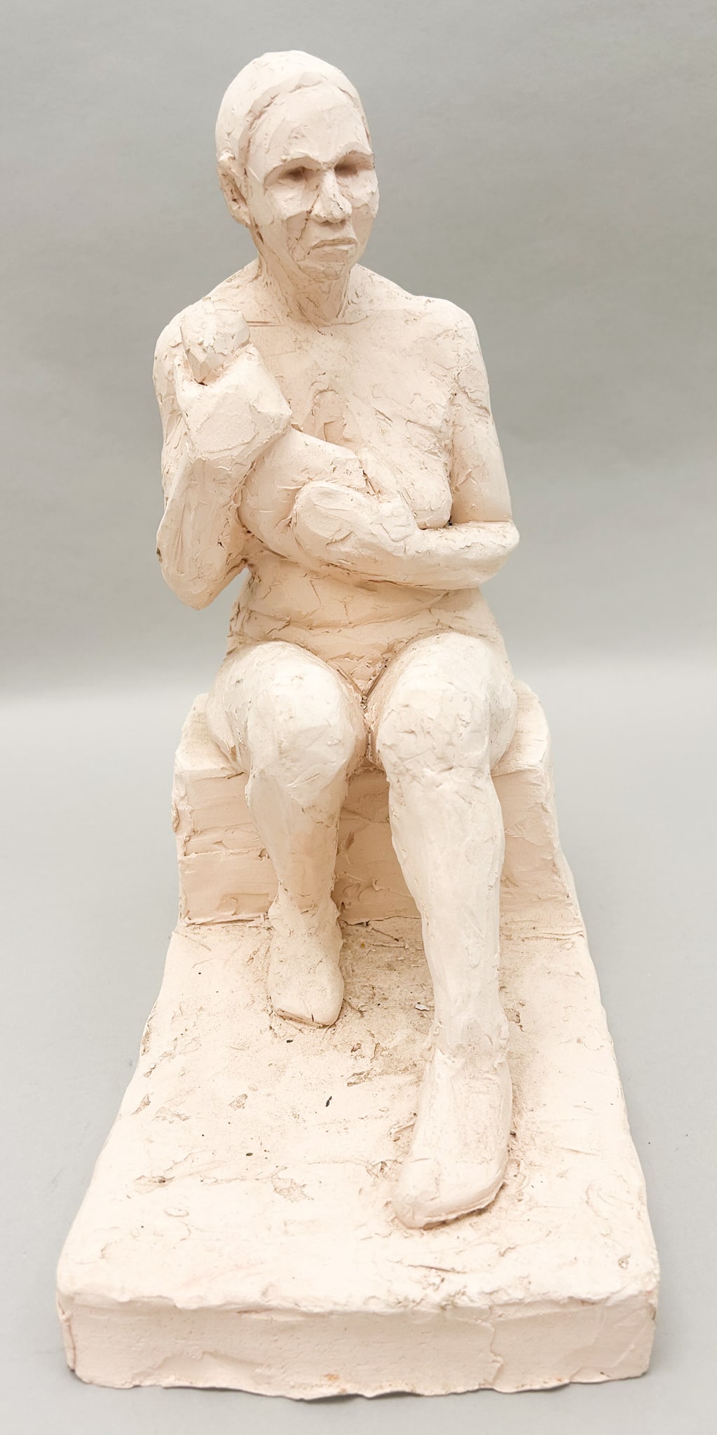 Sitting Woman Figural Sculpture (1 of 7)