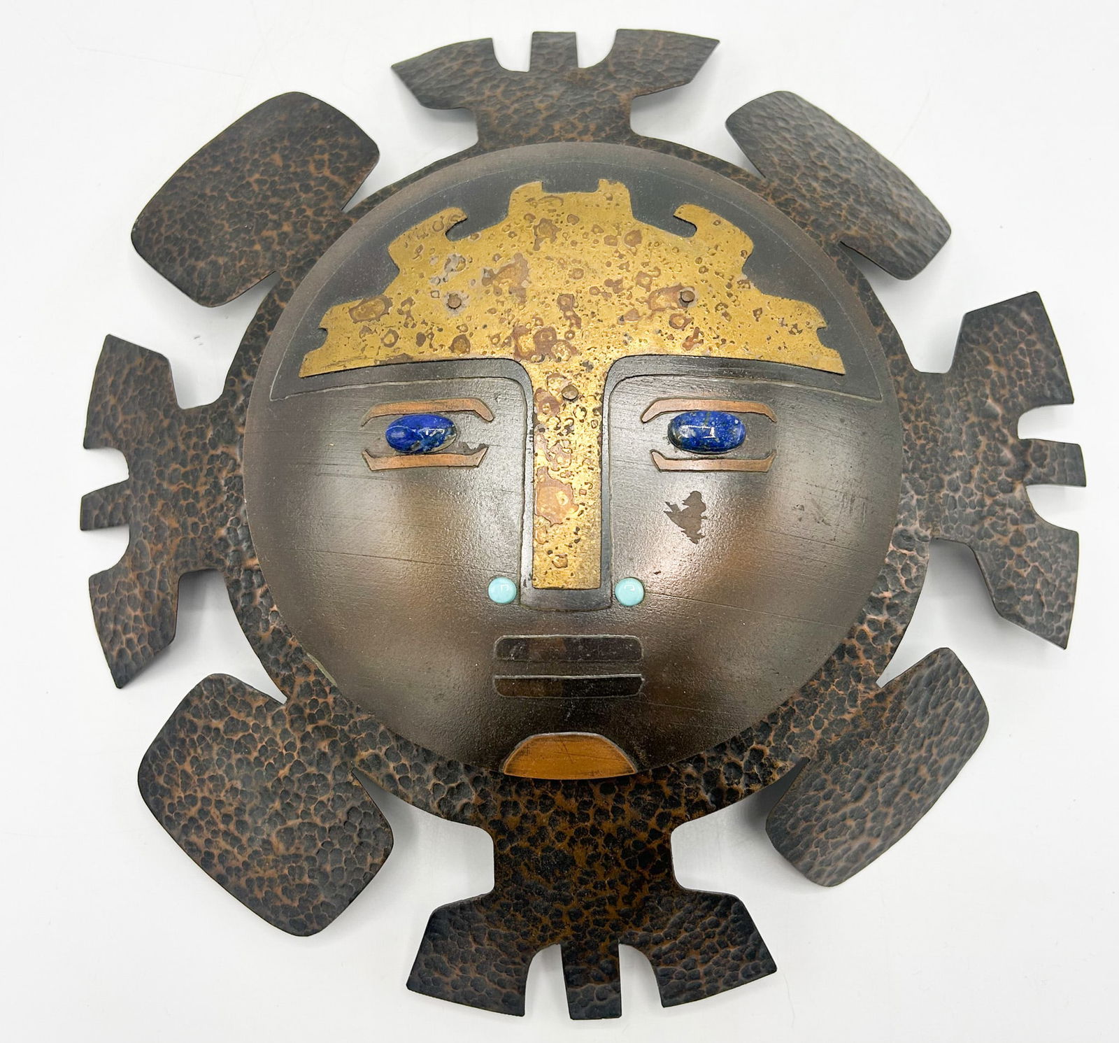 Mexican or Pre-Columbian Style Wall Art, Signed by Rivera (1 of 5)