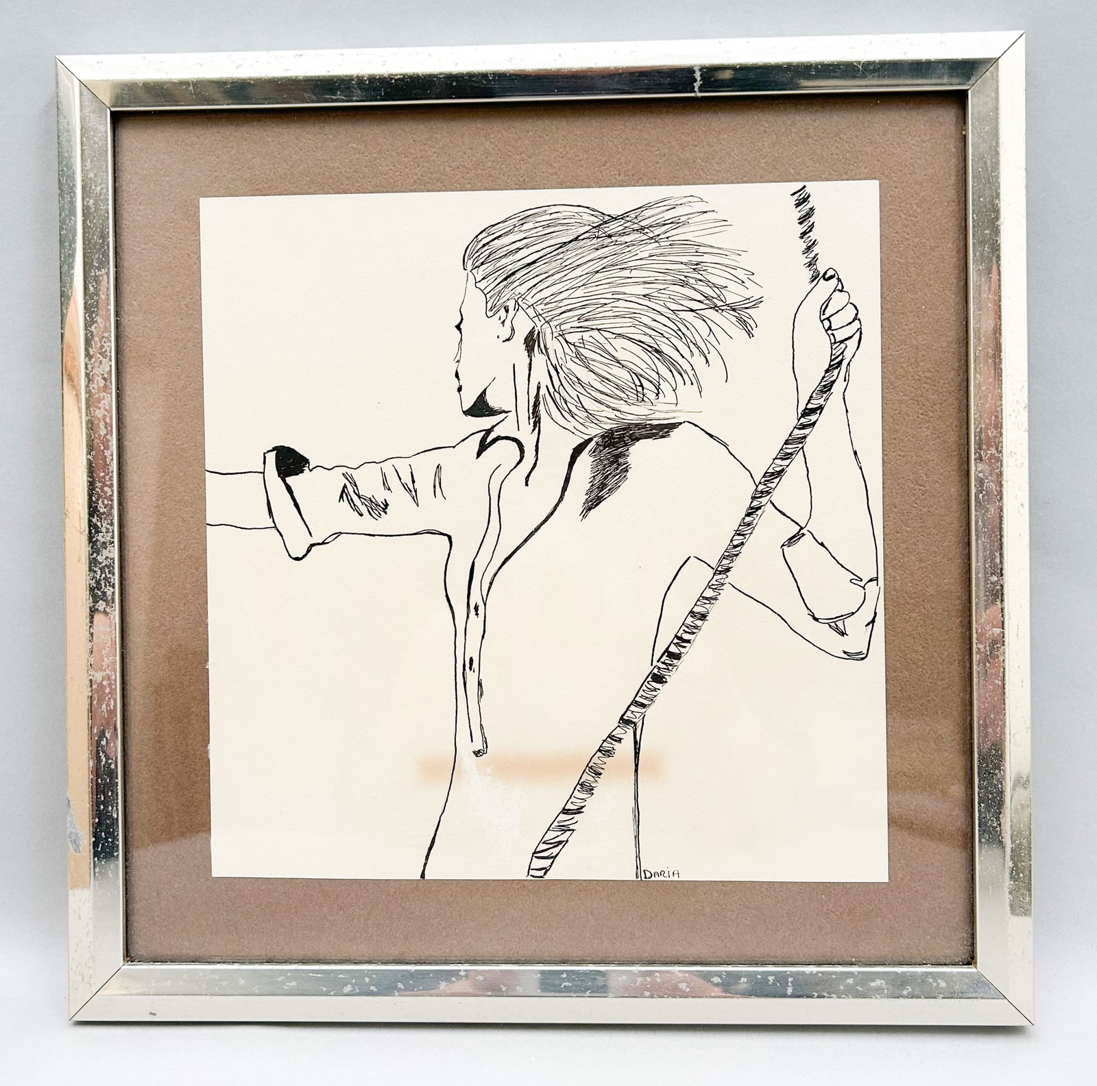 Vintage Pencil Sketch Art by Daria (1 of 4)