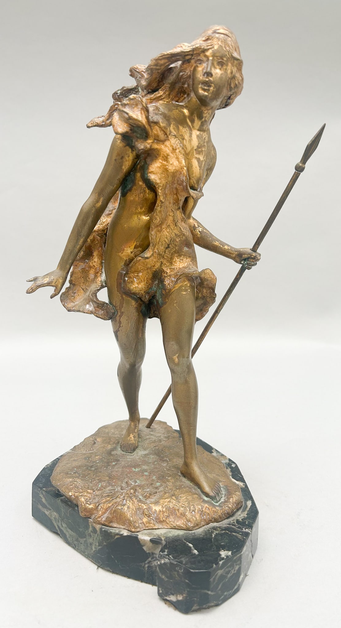 Bronze Sculpture of ''Diane the Hunter'' signed by Paul Ludwig Kowalczewski (1 of 11)