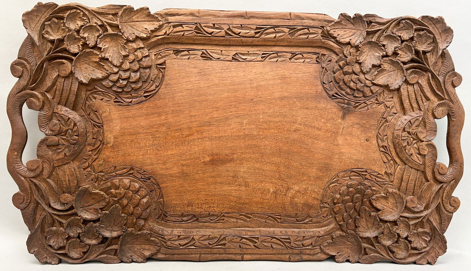 Antique Hand Carved Wood Tray (1 of 7)