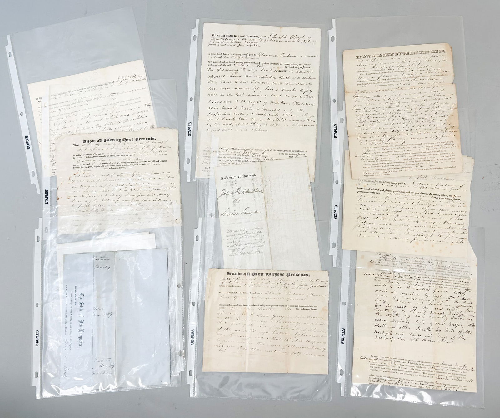 A Group of (8) Manuscript Legal Documents , Covering Wide Array of Court Activities, late 19th (1 of 7)