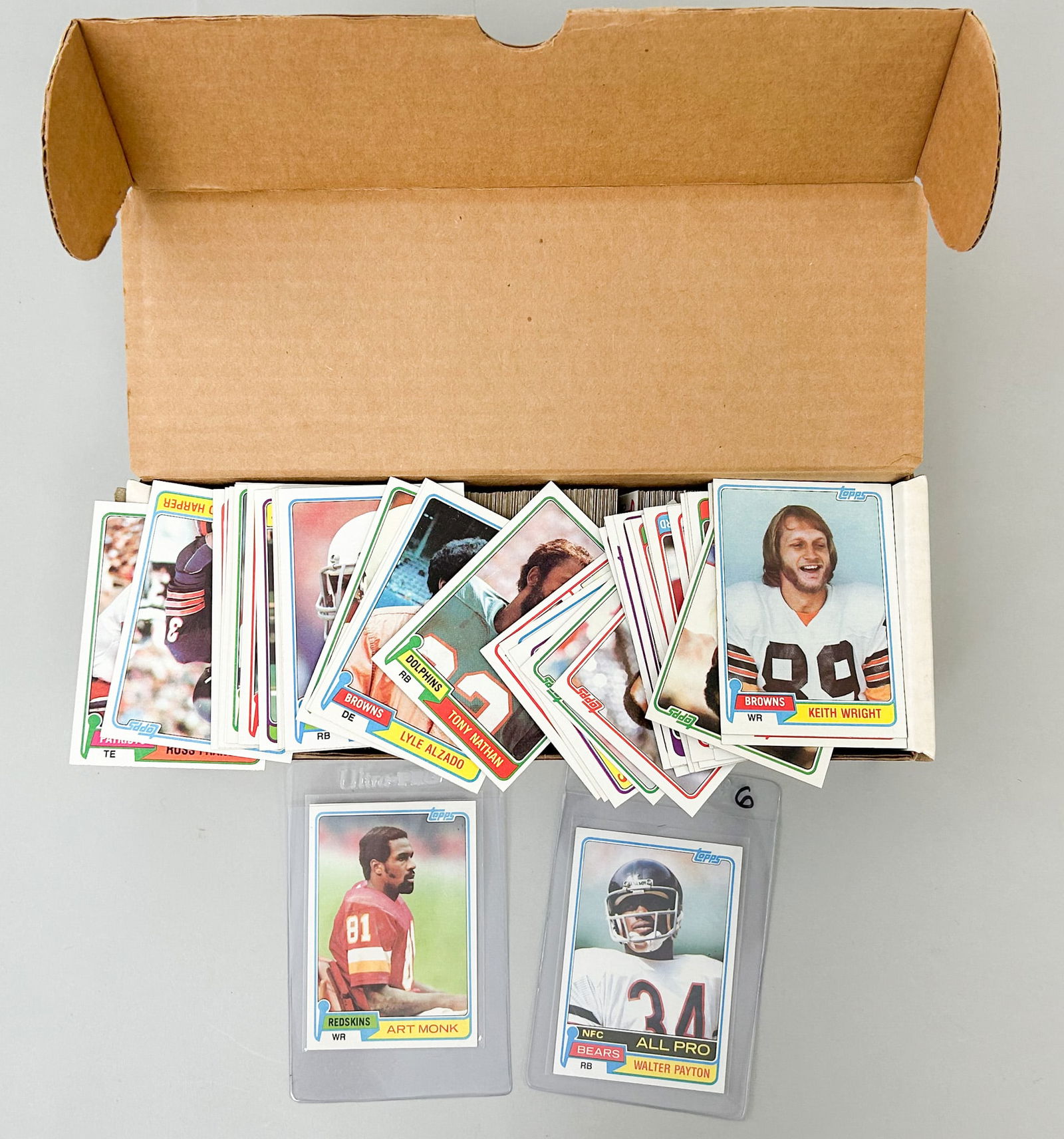 Large Vintage Football Cards with Stars (1 of 4)