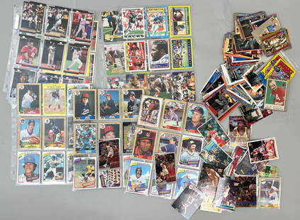 Vintage Basketball, Baseball, Hockey and Football and Jurassic Park Cards Lot: Over 60 Jurassic Park cards, Desertstrom wax packs, football cards includin Y. A. Tittle, basketball cards including jordan, , hockey cards includes Chris Ferraro autograph, baseball cards, Beattles c