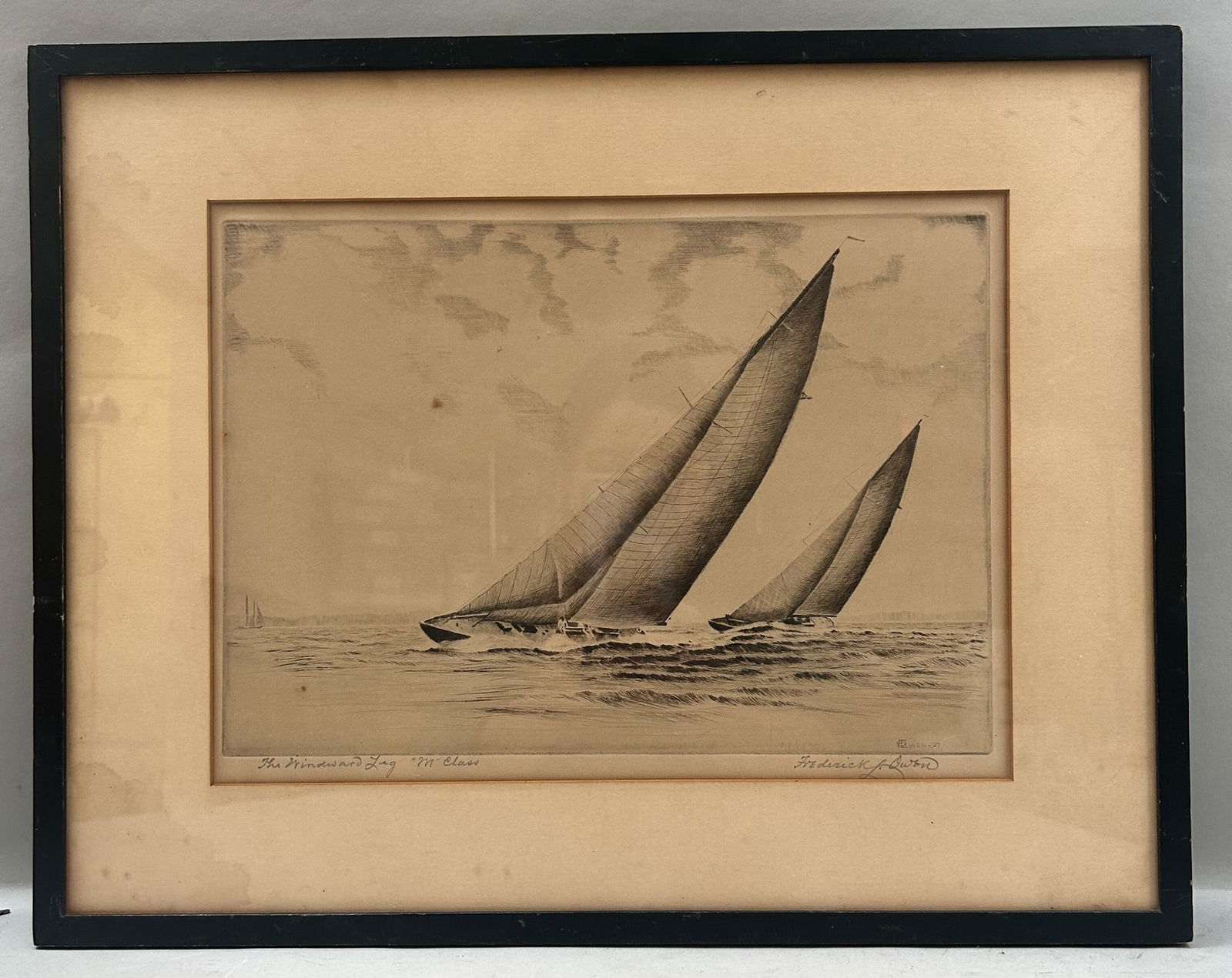 Antique Etching by Frederic L. Owen (1 of 6)