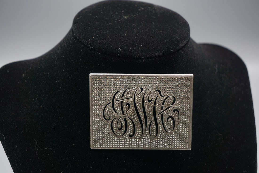 Sterling Silver Brooch: Sterling Silver Marcasite Brooch , wgt: 31 gr, All weights are approximate