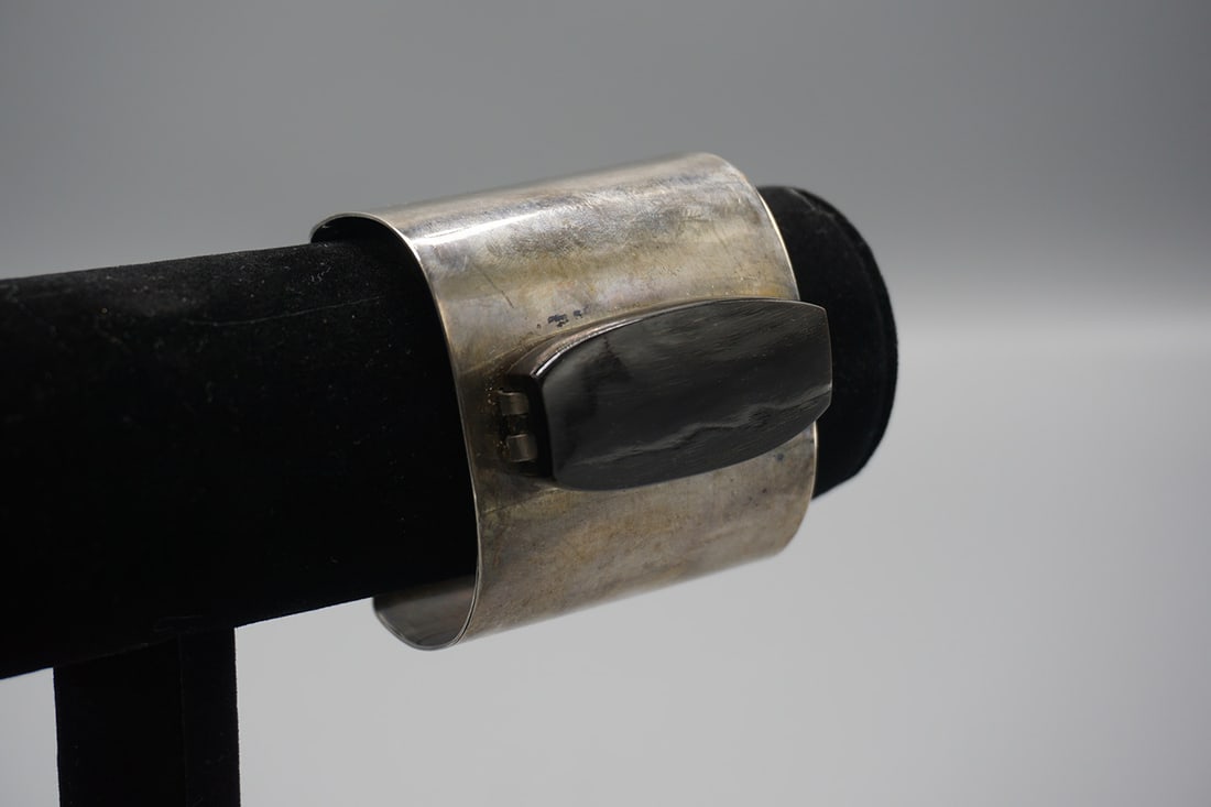 Sterling Silver Stone Cuff Bracelet (1 of 4)