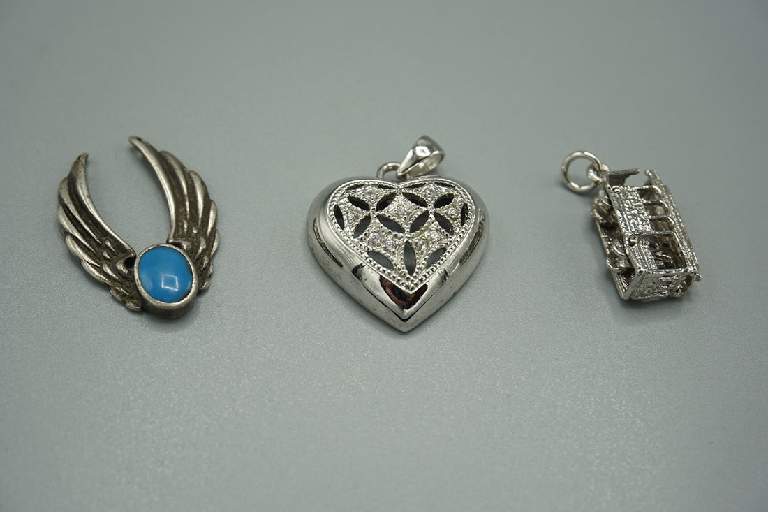 Lot of 3 - Sterling Silver Pendants (1 of 4)
